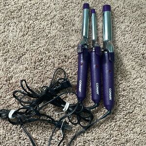 Conair purple 3pck curling irons